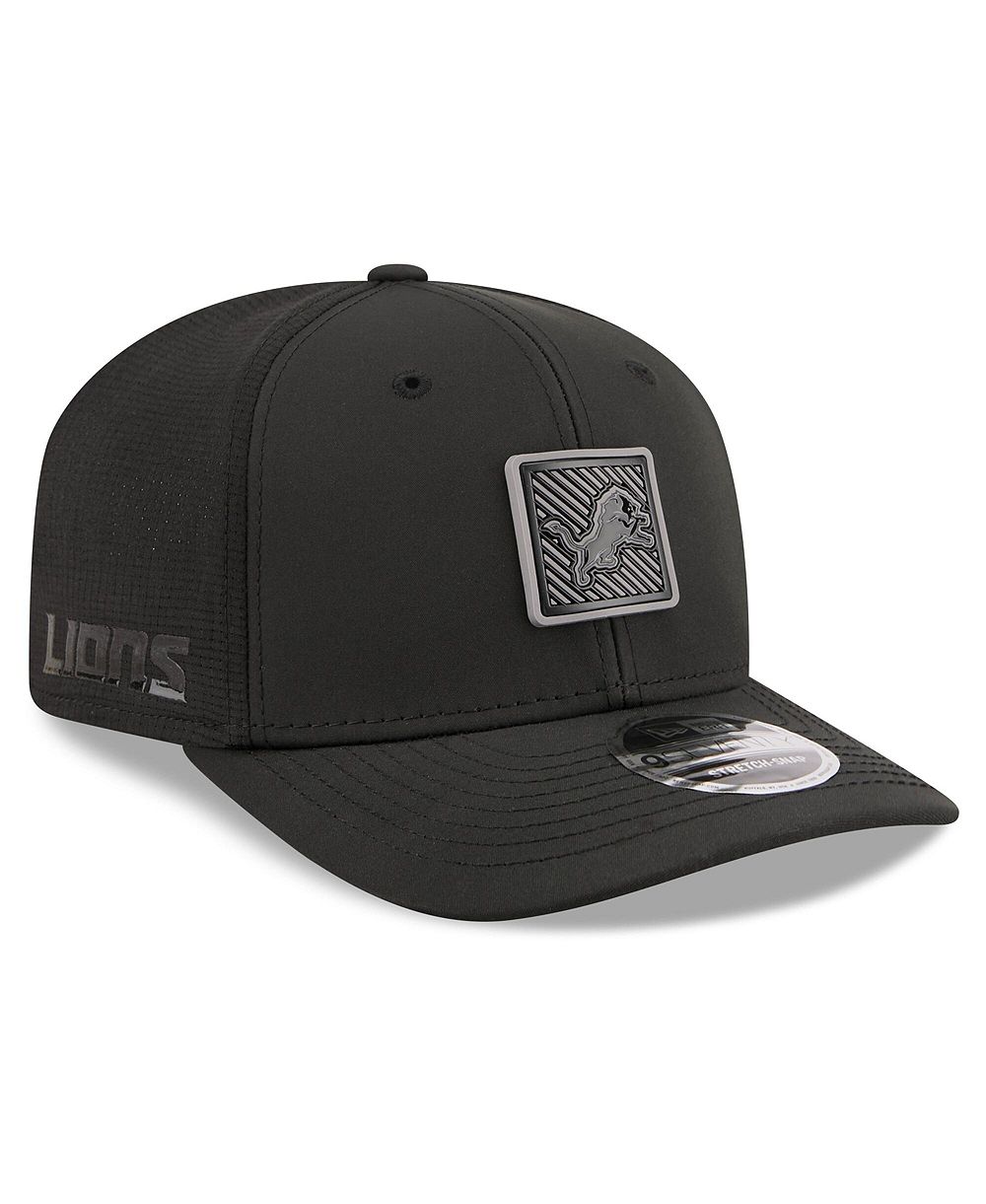 Мужская кепка New Era Black Detroit Lions 2026 NFL Training Camp 9SEVENTY Adjustable