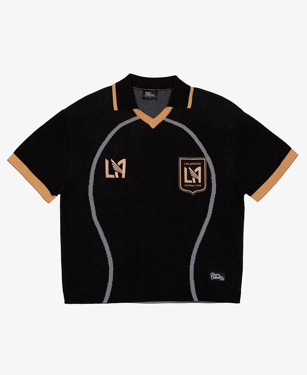 Трикотажная джерси Peace Collective Men's and Women's Black LAFC Team Crest