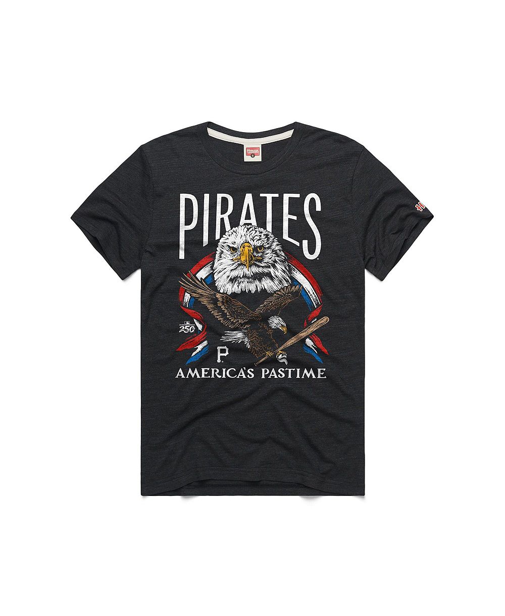 Мужская футболка Homage Charcoal Pittsburgh Pirates America's Pastime Tri-Blend
