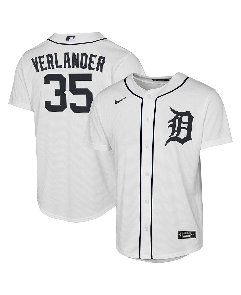 Nike Детская реплика джерси Detroit Tigers Justin Verlander, белая
