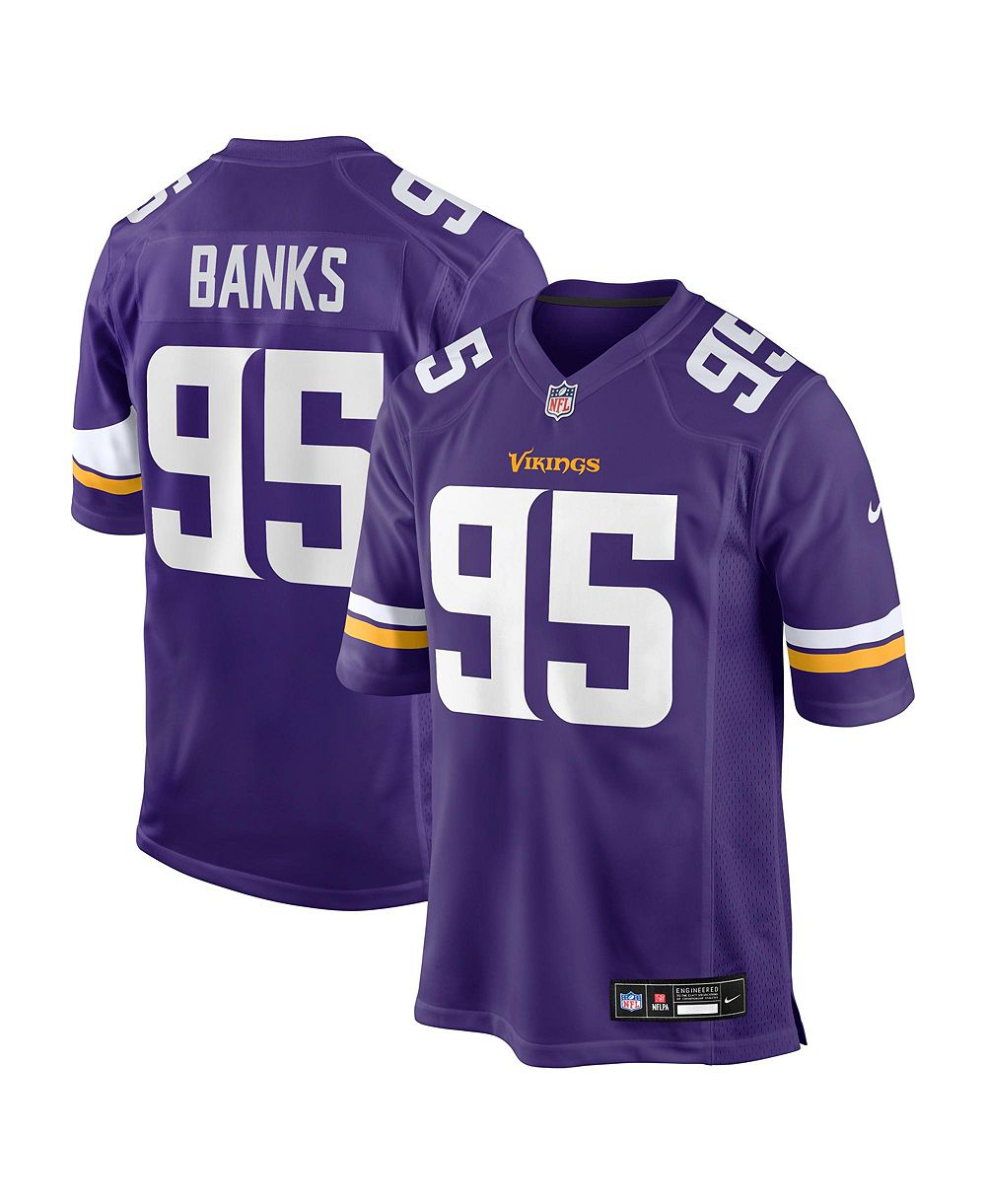 Nike Мужская джерси Minnesota Vikings Caleb Banks NFL Draft
