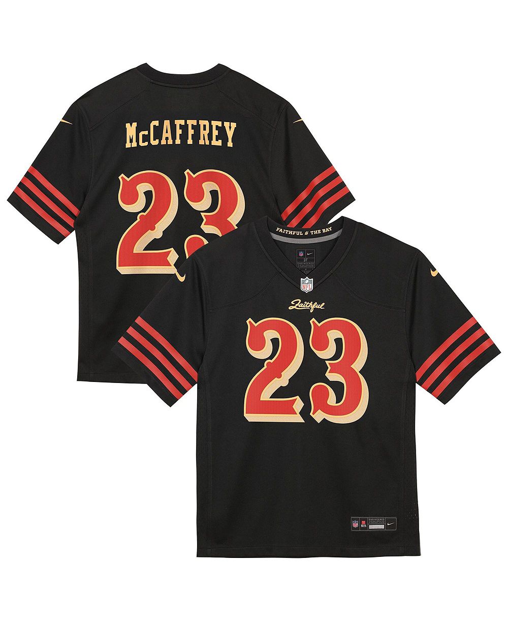 Nike Детская джерси San Francisco 49ers Christian McCaffrey 2025 Rivalries Collection Black