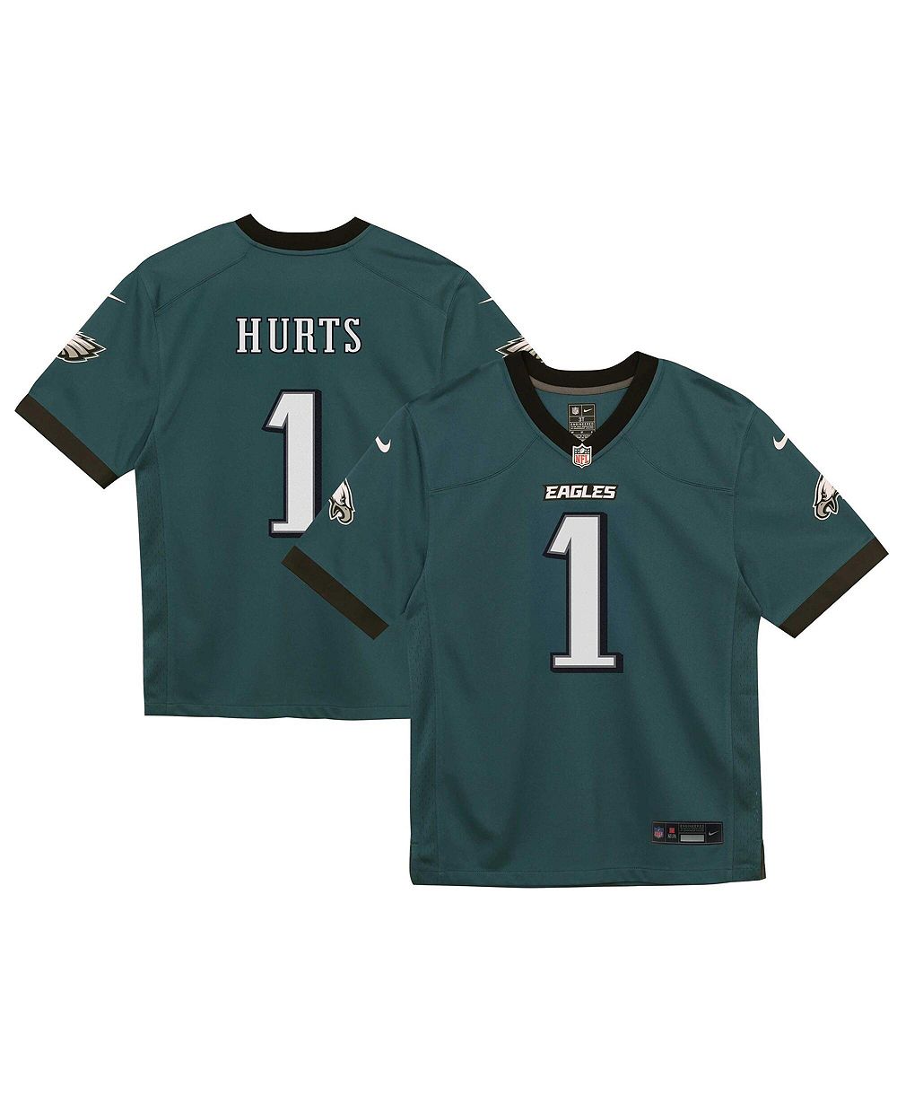 Детская игровая джерси Nike Jalen Hurts Philadelphia Eagles Midnight Green