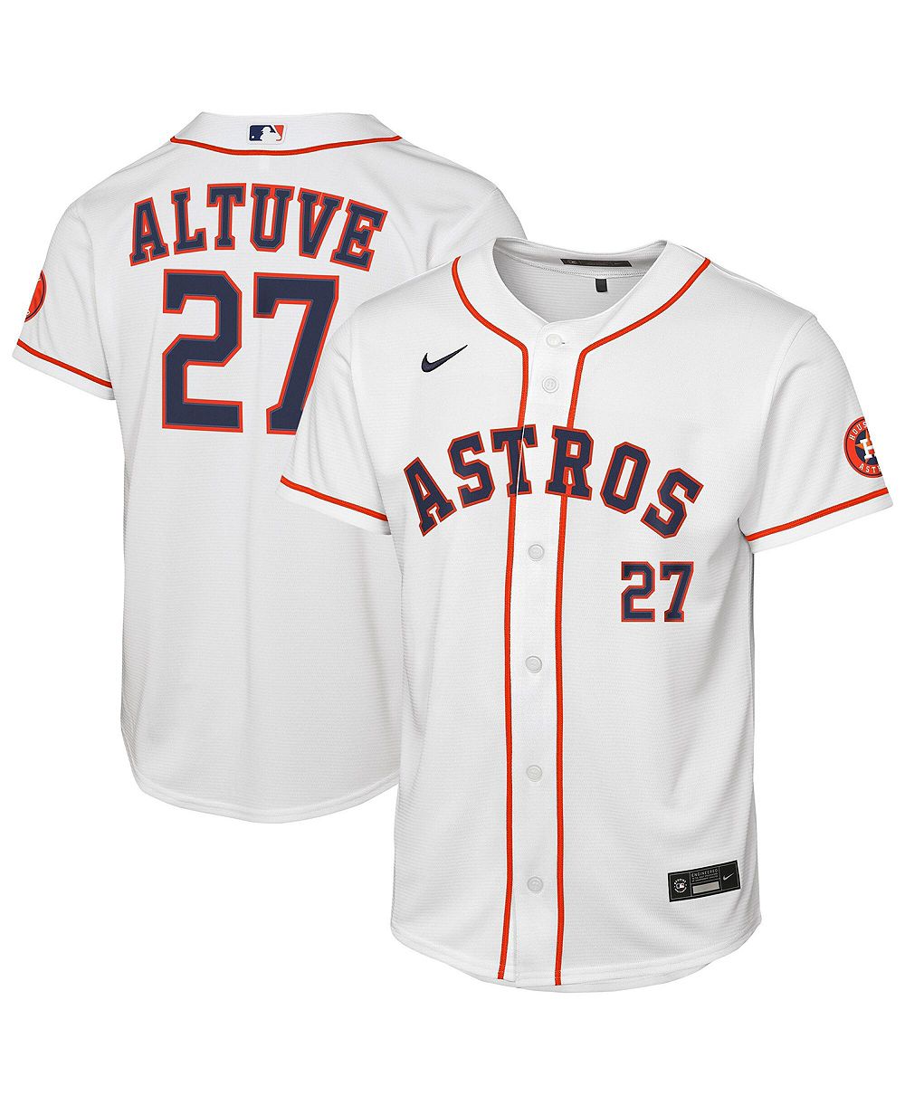 Детская футболка Nike Jose Altuve White Houston Astros Home Stadium