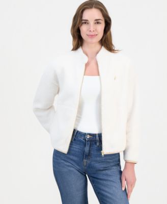 Nautica Women's Full-Zip Sherpa Fleece Jacket
