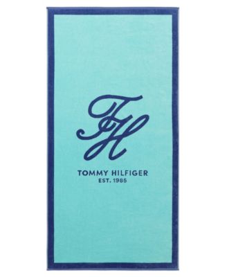 Пляжное полотенце Tommy Hilfiger Colorblock Monogram Cotton, 68" x 36"