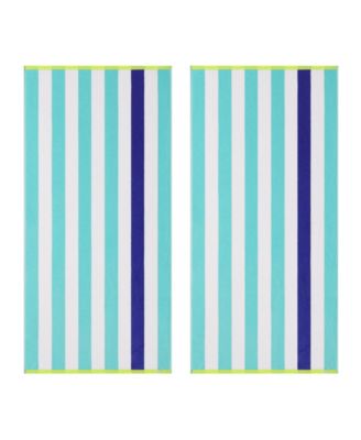 Tommy Bahama Beachside Yarn Dyed 2-Piece Beach Towel Set