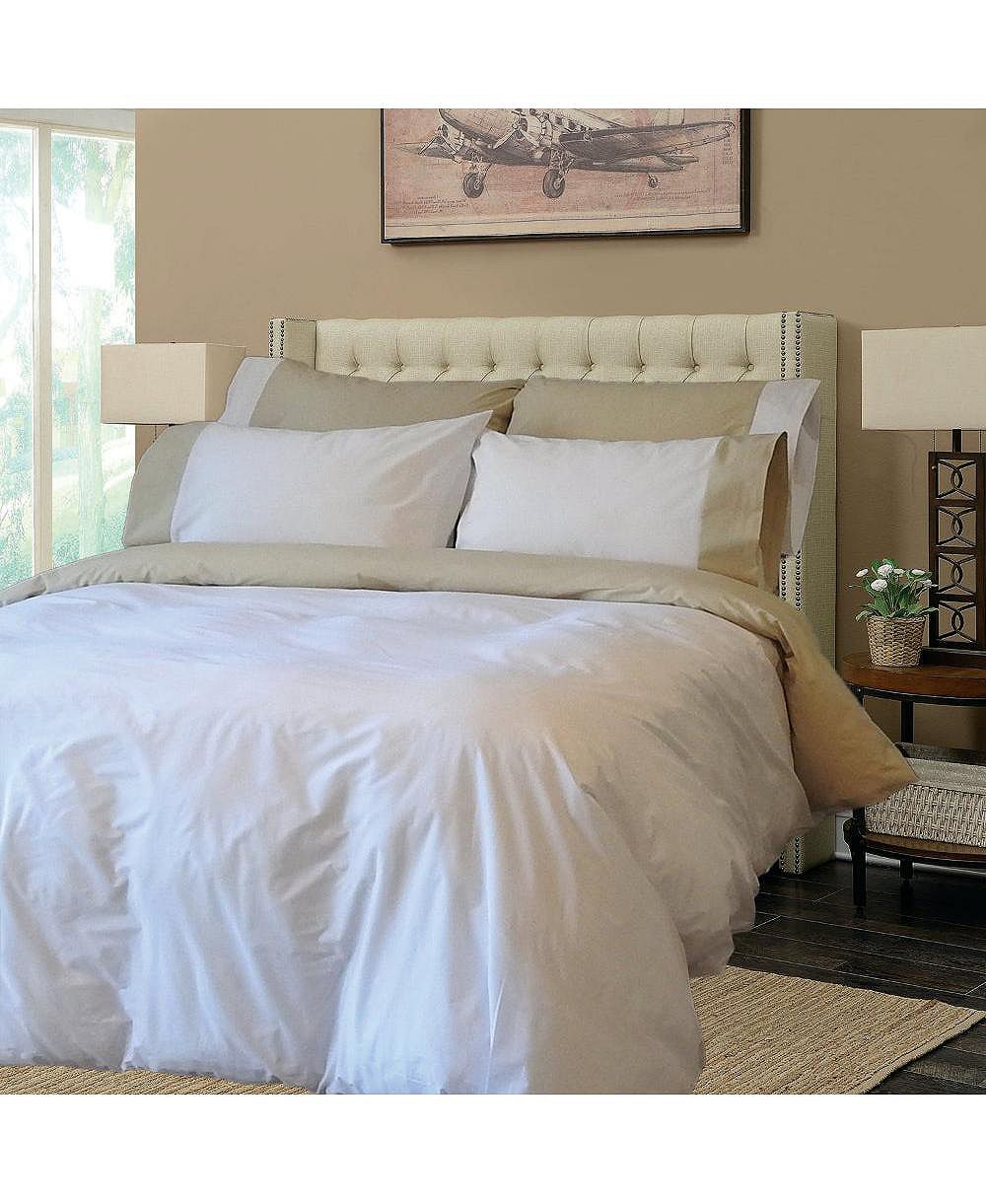 Royal Tradition Bicolor Percale Duvet Cover Set