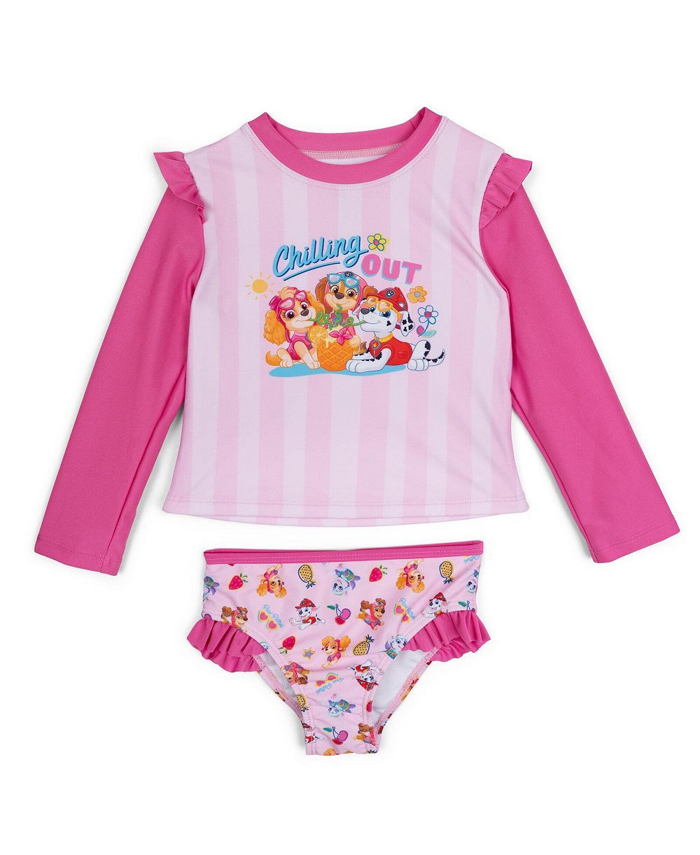 Paw Patrol Детский комплект купальников 2-Piece Rash Guard и бикини UPF 50+