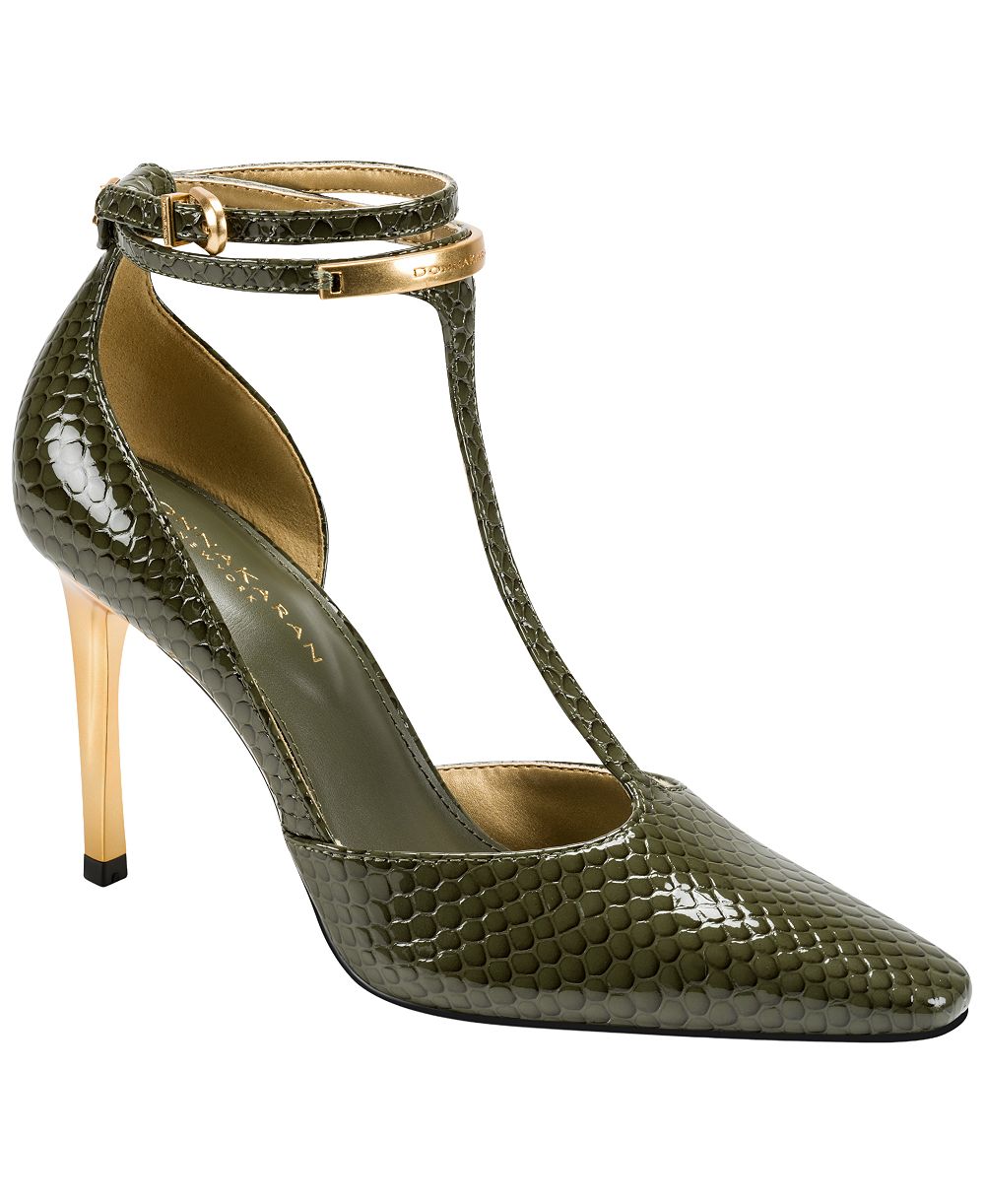 Donna Karan New York Women's Samuel T-Strap Pumps