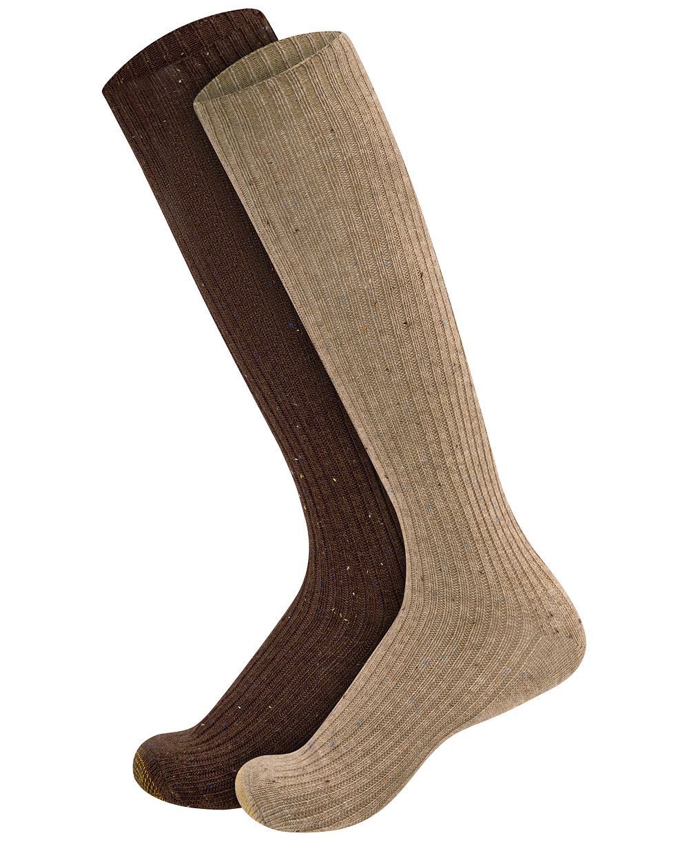 Gold Toe женские носки до колена с усиленным мыском из трикотажа, 2 шт.