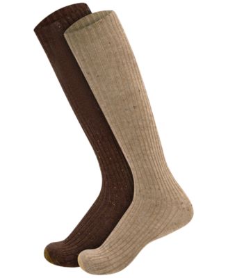 Gold Toe женские носки до колена с усиленным мыском из трикотажа, 2 шт.