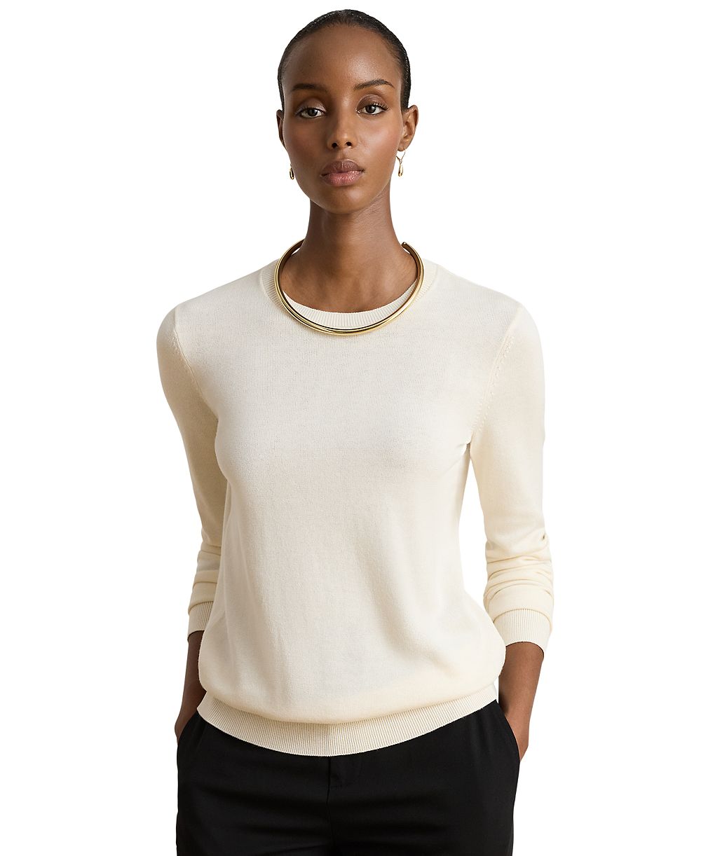Lauren Ralph Lauren Petite Long-Sleeve Crewneck Sweater