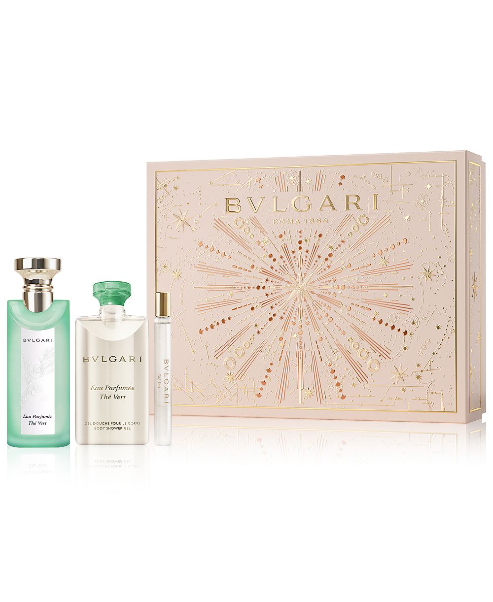 BVLGARI подарочный набор из 3 флаконов Eau Parfumee The Vert Eau de Toilette
