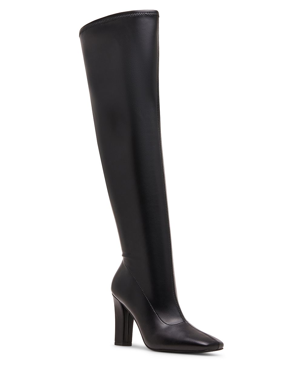 Madden Girl Women's Camilla Square Toe Over-the-Knee Dress Boots