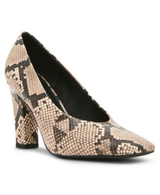 Madden Girl Women's Caspy Square Toe High Vamp Pumps