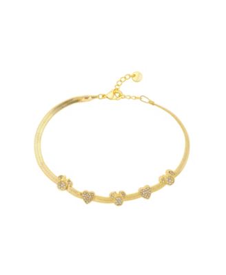 Disney Crystal Gold-Tone Minnie Bracelet