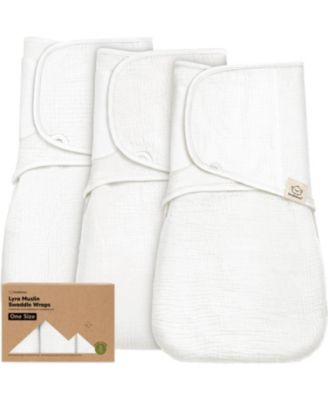 Набор из 3 muslin-пеленок KeaBabies Lyra для новорожденных, 100% органический хлопок