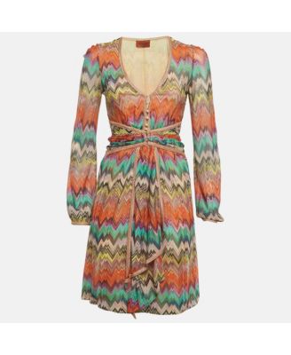 Pre-Owned Missoni Women's Zig Zag Knit Mini Dress