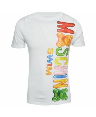 Pre-Owned Moschino Men's Swim Gummy Bear Logo Print T-Shirt