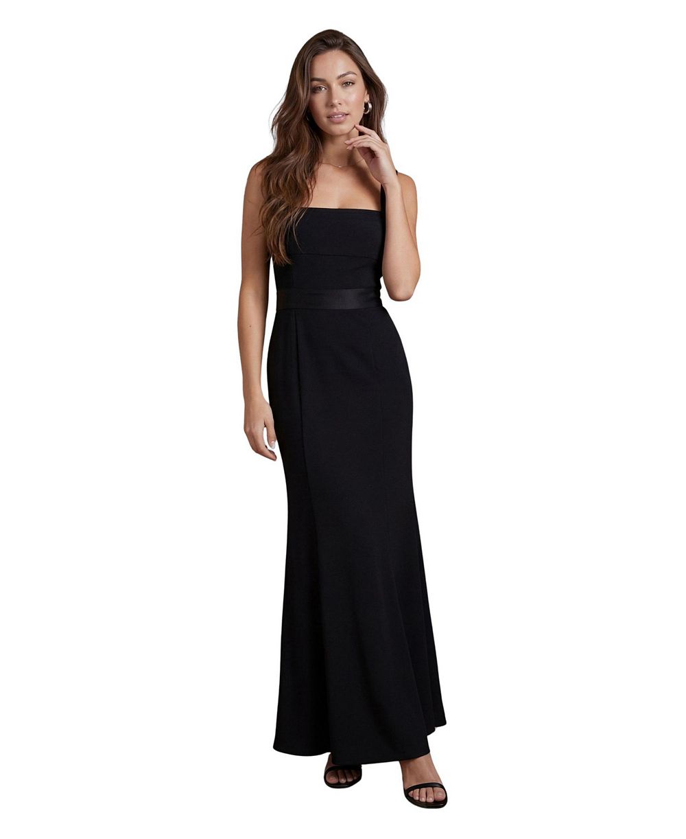 Coast Женское атласное платье Maxi Square Neck