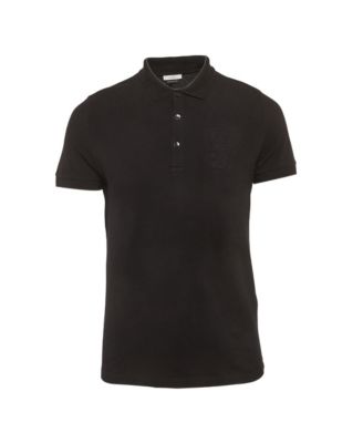 Pre-Owned Versace Men's Collection Medusa Embossed Cotton Polo T-Shirt