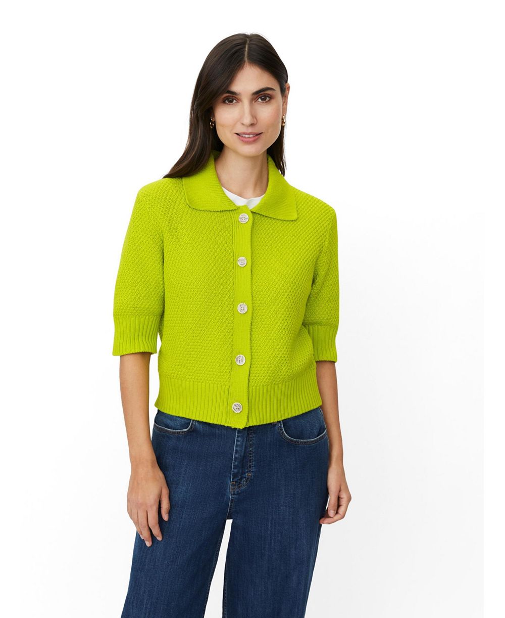 Masai Copenhagen Women's MaLiva Cropped Short Sleeve Cardigan