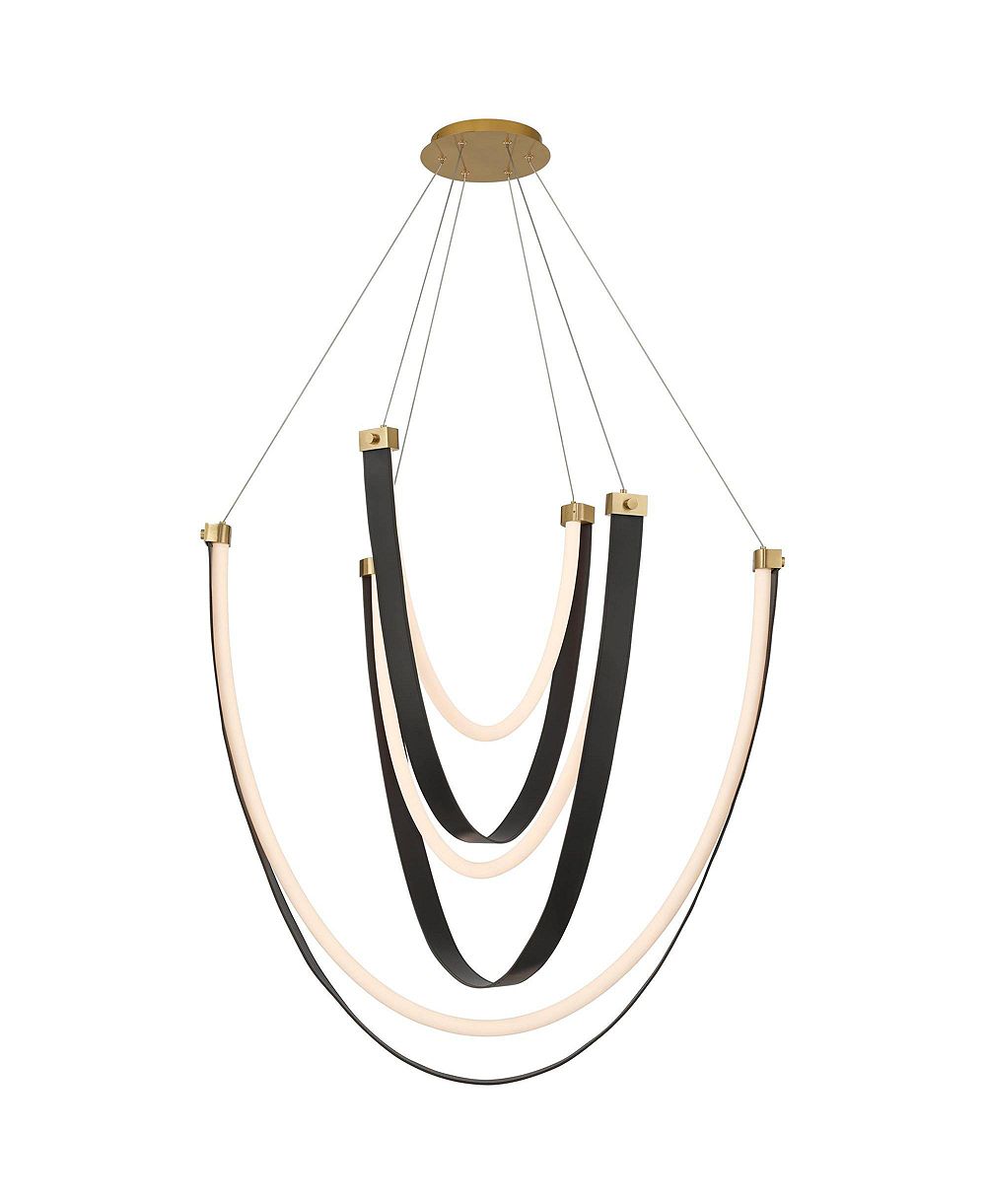 Possini Euro Design  Galiva Leather LED Pendant Light