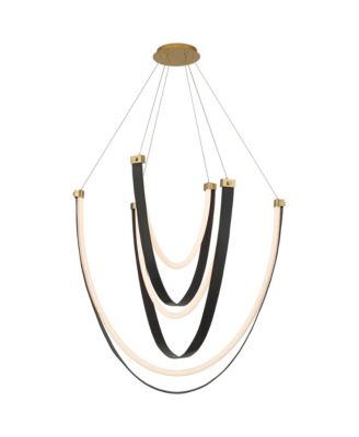 Possini Euro Design  Galiva Leather LED Pendant Light