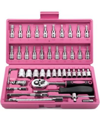 1/4" 46 pcs-pink