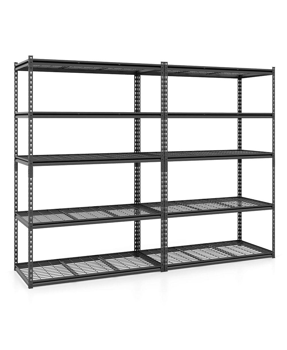 Стеллаж Costway Tier Heavy-Duty Utility Shelf с регулируемыми сетчатыми полками