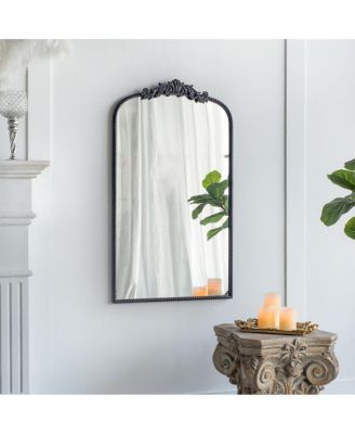 Зеркало настенное LAOTIES 24" x 42" Arched Vintage Baroque с орнаментом