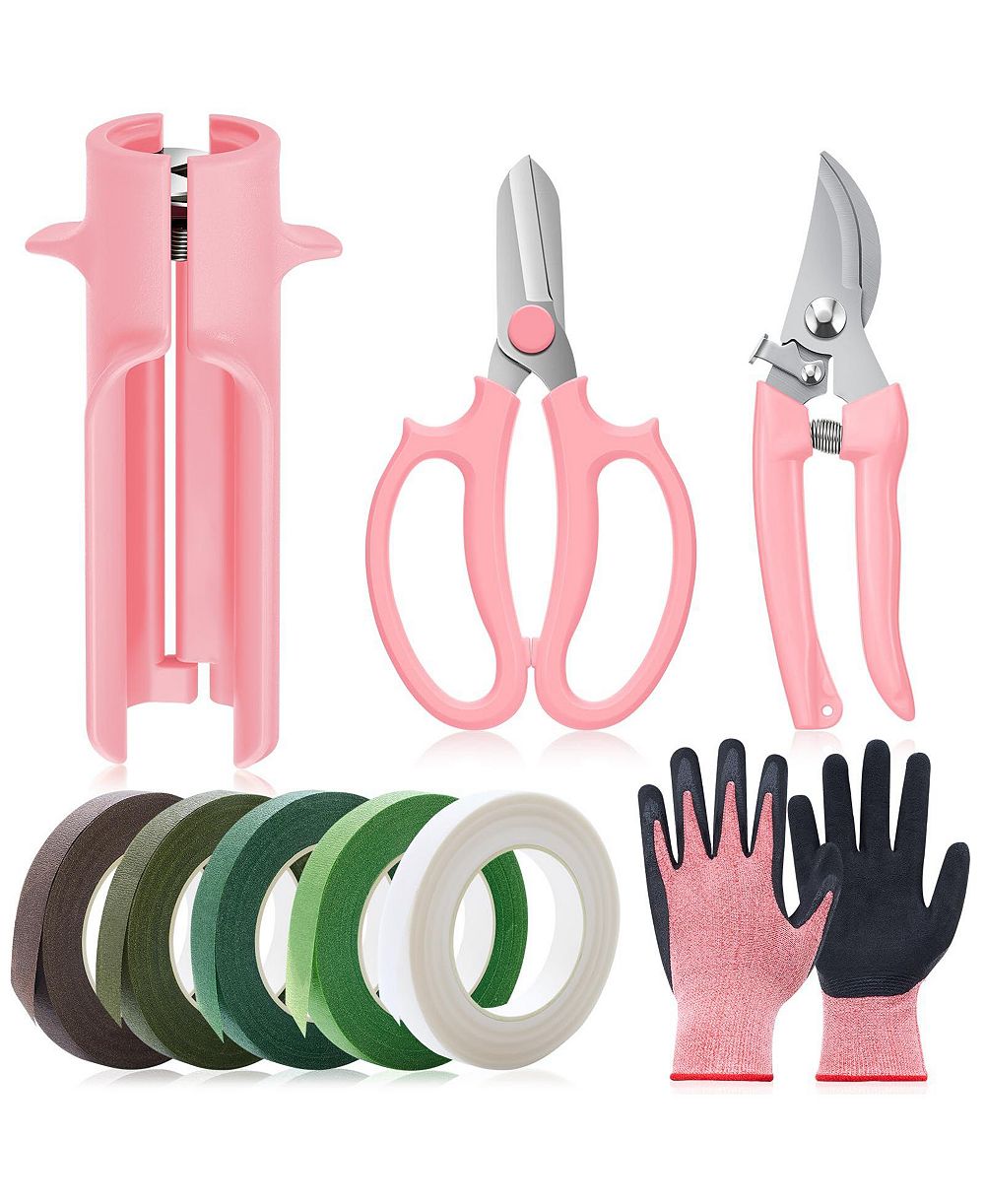 XDOVET Rose Thorn Remover Set Stripper Tool Scissor Gloves Gift