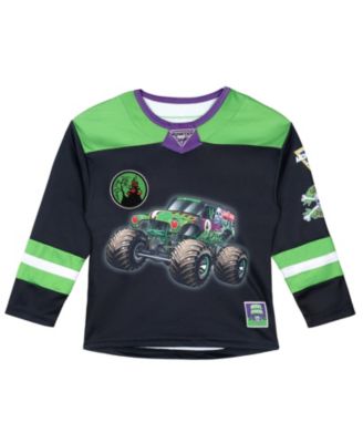 Детская графическая хоккейная джерси Monster Jam с сетчатой тканью