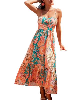 Женское пляжное платье Cupshe Bright Meadow Floral Maxi