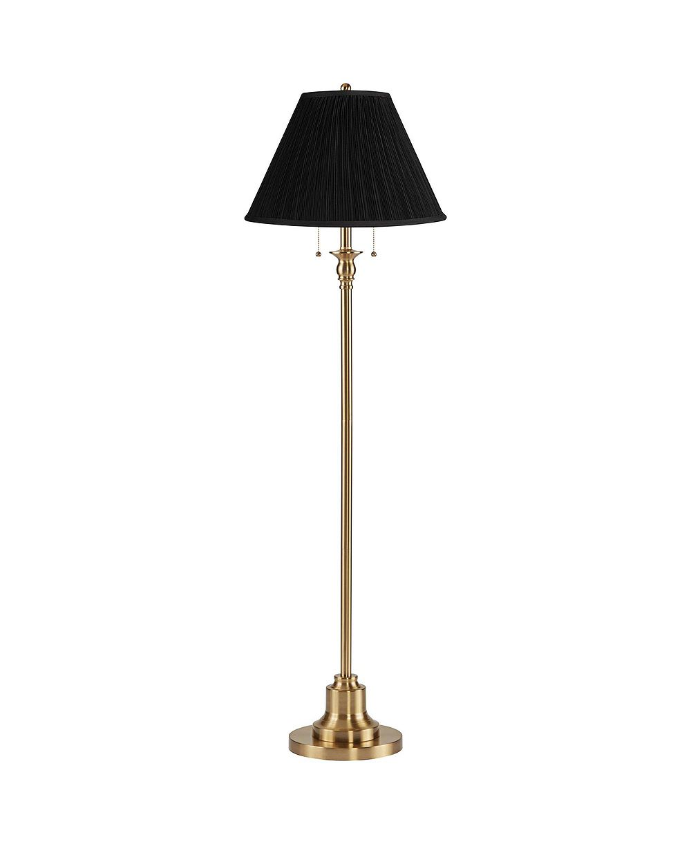 Торшер 360 Lighting Dyna Traditional 58" с абажуром в складку