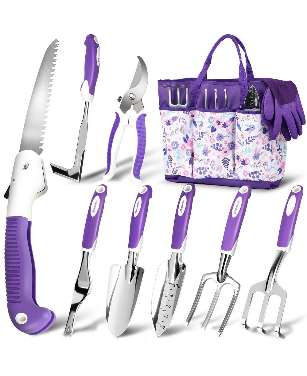 XDOVET Garden Tool Set Heavy Duty Aluminum Kit With Bag Gloves
