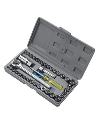 XDOVET набор торцевых головок с трещоткой 40-предметный 3/8inch Drive SAE Metric