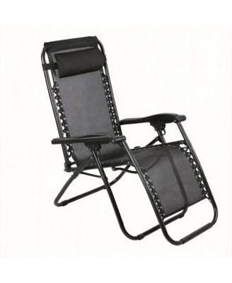 AOFAR кресло-шезлонг Zero Gravity Folding Lounge Chair with Side Table