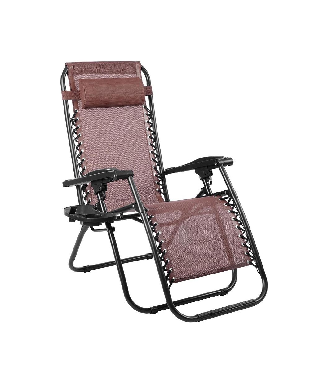 AOFAR кресло-шезлонг Zero Gravity Folding Lounge Chair with Side Table
