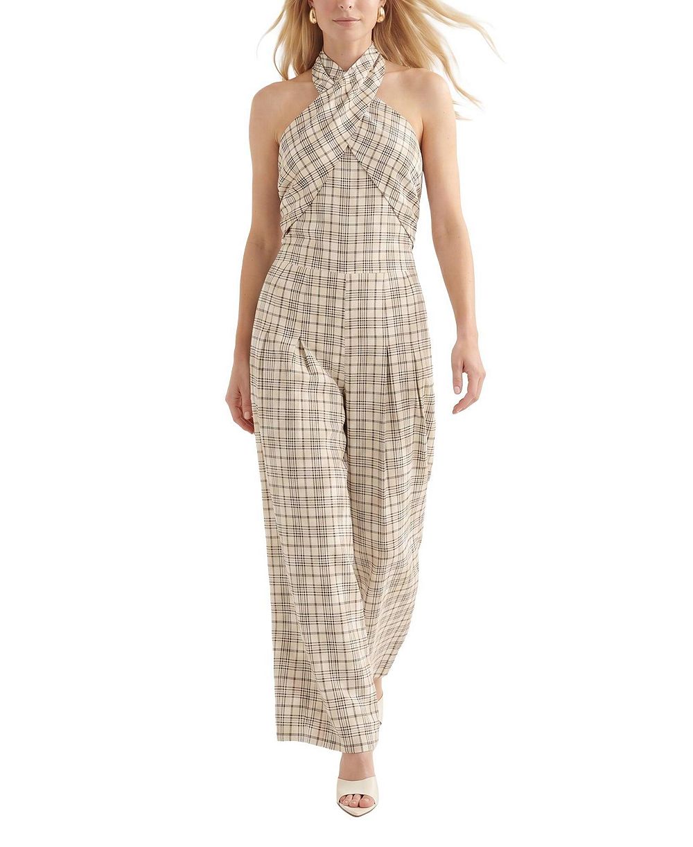 Женский комбинезон Lily and Lionel London Women's Ardern Halterneck Check Culotte Jumpsuit