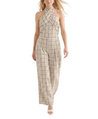 Женский комбинезон Lily and Lionel London Women's Ardern Halterneck Check Culotte Jumpsuit