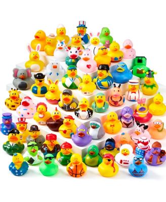 GNUADZ Unicorn, Pirate & Zoo Mini 120-Piece Bath Toy Set, Ages 3+