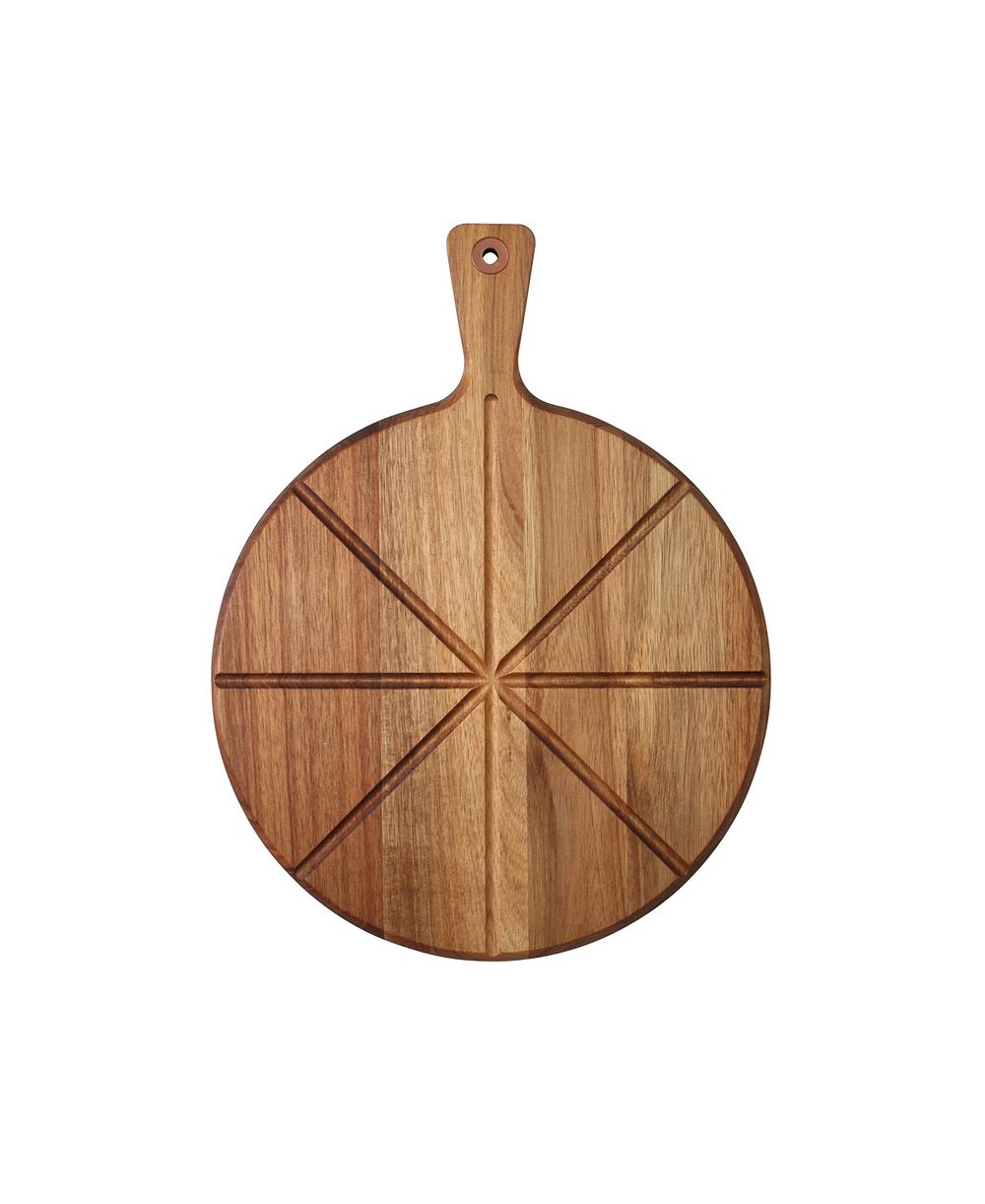 Dexas Acacia Round Pizza Serving Board