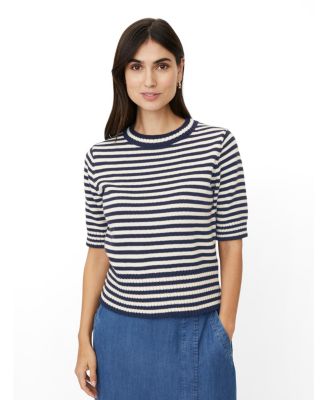 Masai Copenhagen Women's MaFaeleen Striped Short Sleeve Sweater