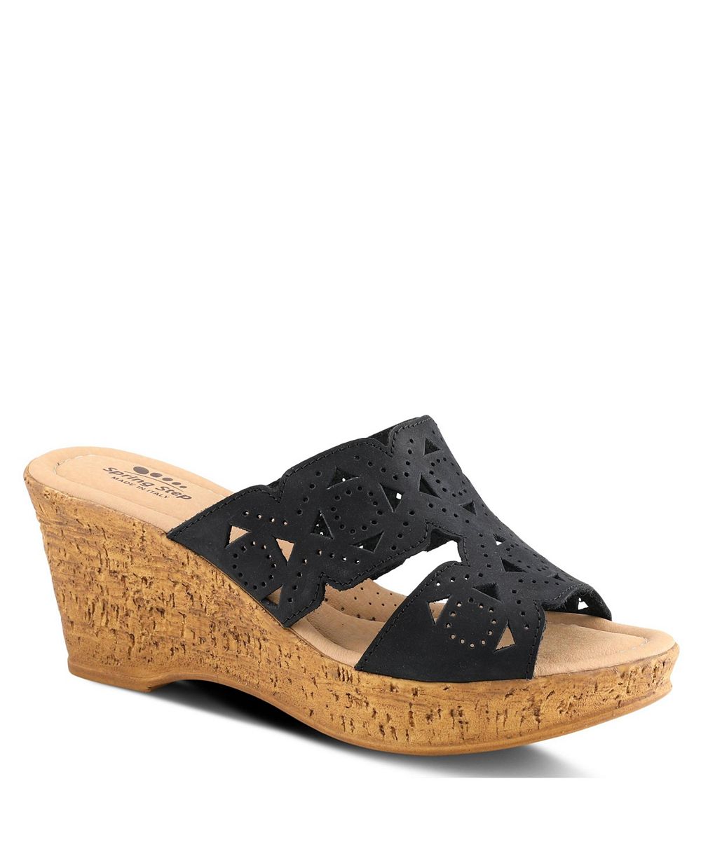 Spring Step Women's Flamyo Slide Sandal with Leather Upper