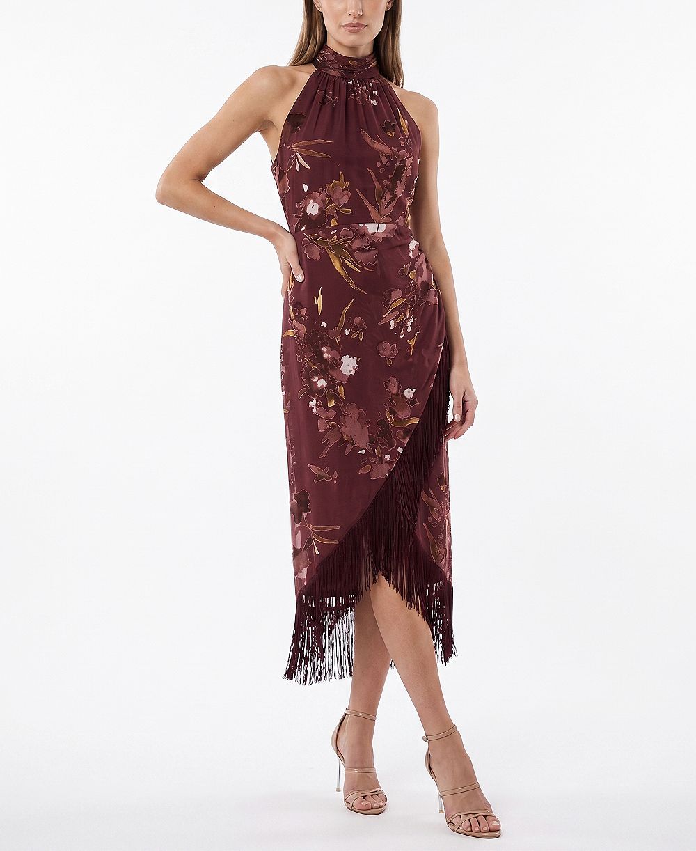 Женское платье Taylor Tassel Trimmed Halter Dress