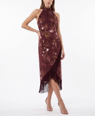 Женское платье Taylor Tassel Trimmed Halter Dress