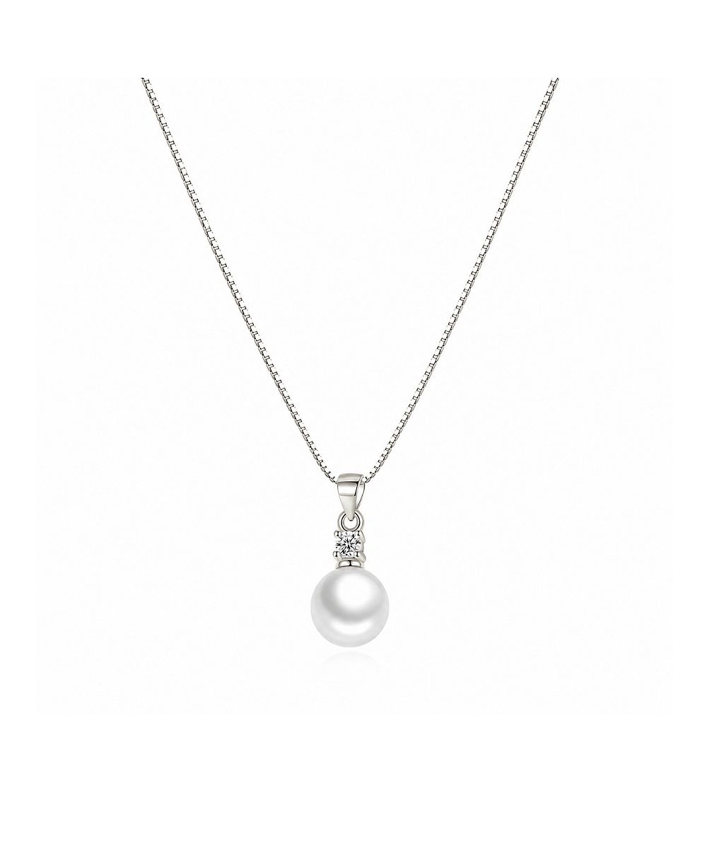 Подвеска Dloria Gold-Plated Cubic Zirconia Faux Pearl