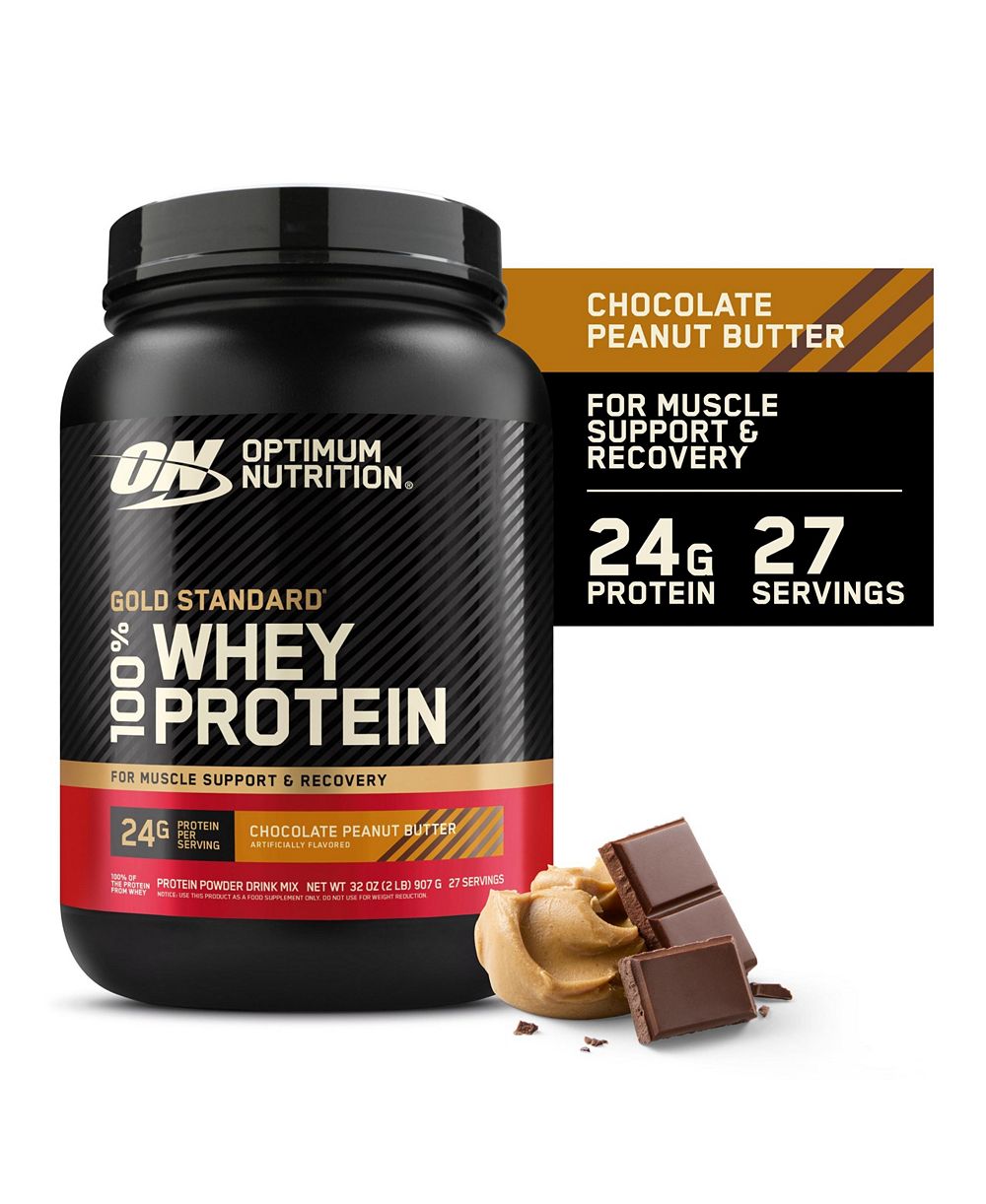 Optimum Nutrition Протеиновый порошок Gold Standard 100% Whey, Chocolate Peanut Butter, 2 Pound